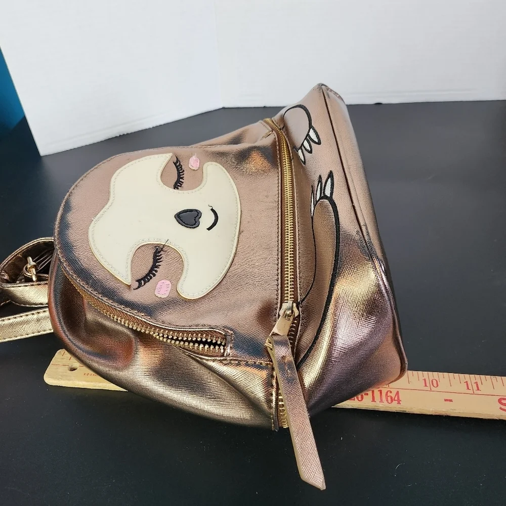 Sloth metallic backpack Mini Backpack - Picture 6 of 13